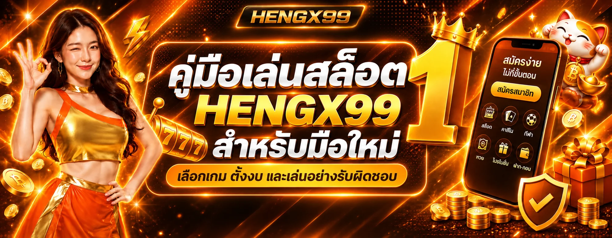 HENGX99 คู่มือสล็อตมือใหม่ เลือกเกมและตั้งงบ
